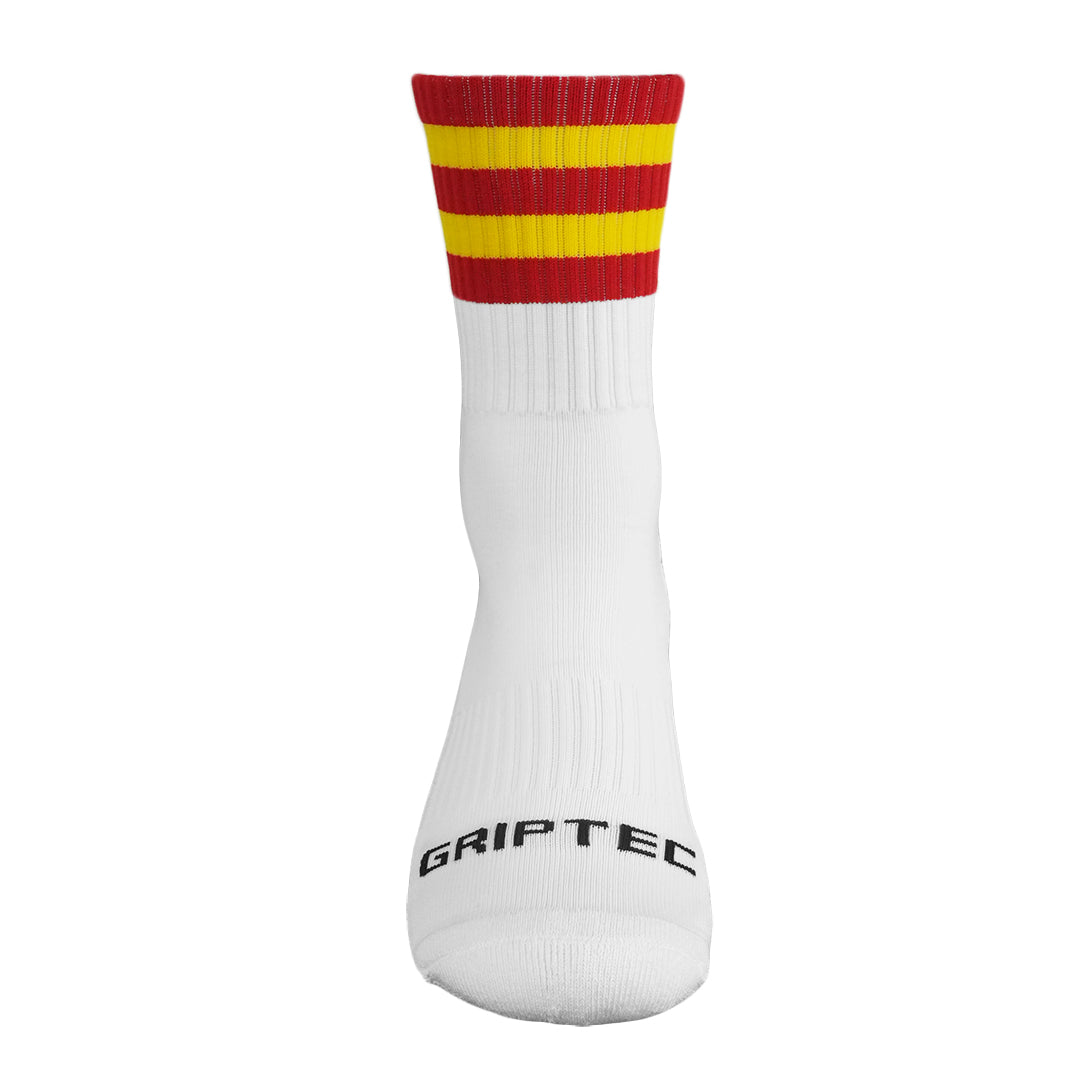 Red and yellow GAA grip socks