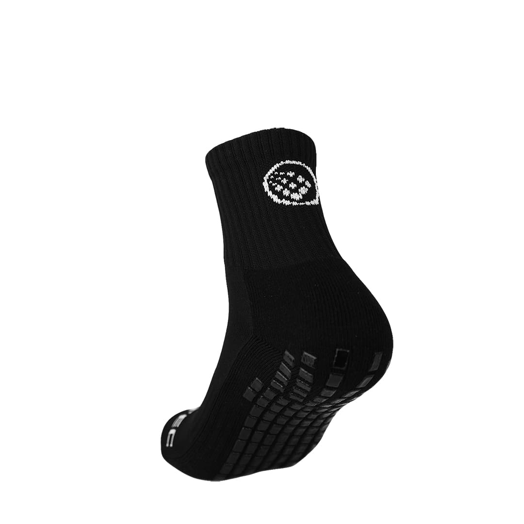 Half Length Grip Socks Black