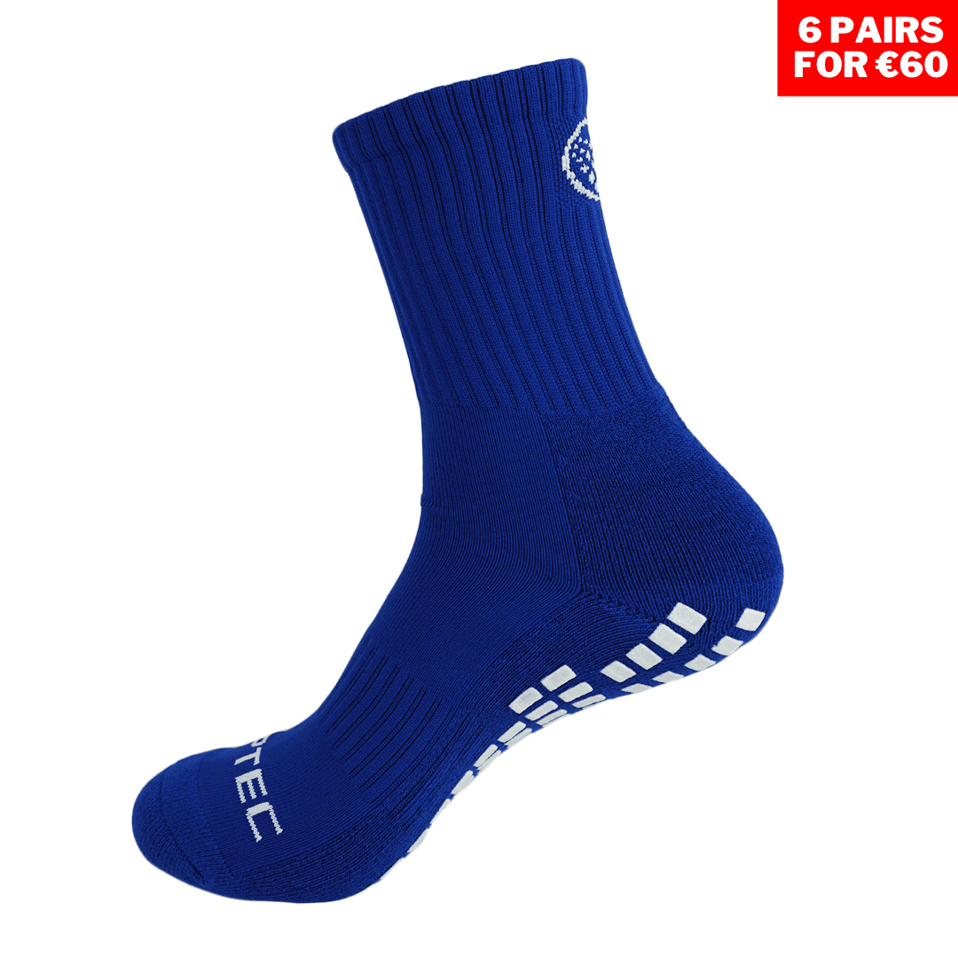 Full Length Grip Socks Blue