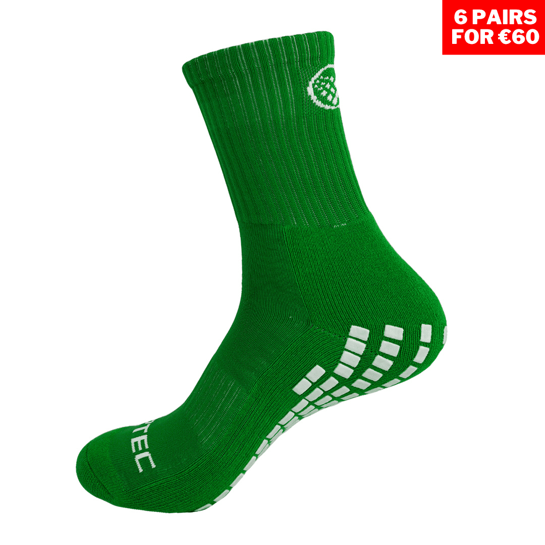 Full Length Grip Socks Green