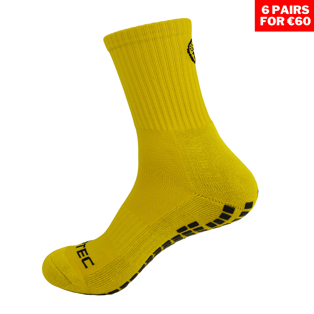 Full Length Grip Socks Yellow