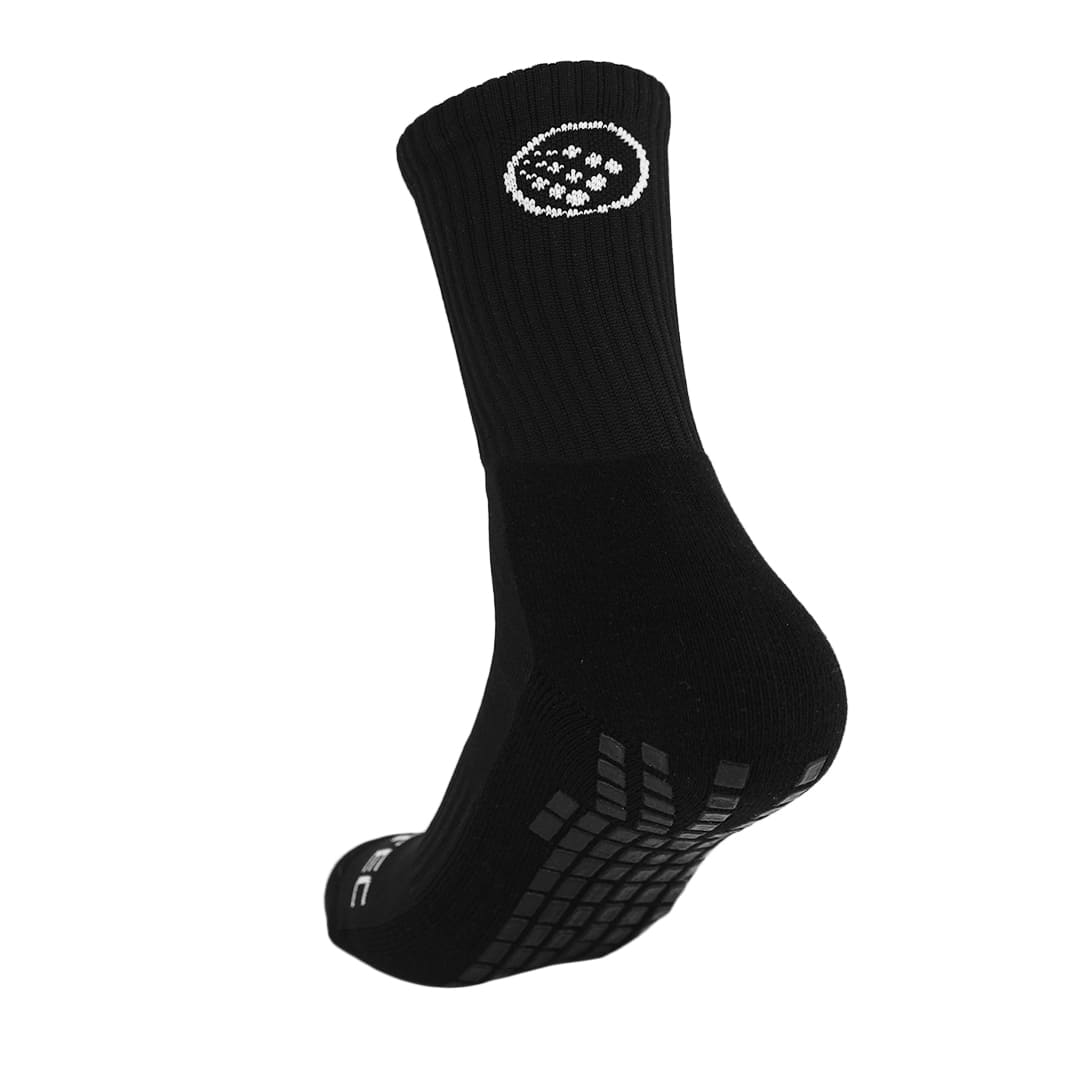 Black football grip socks